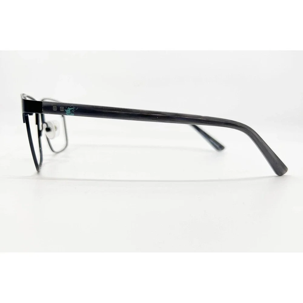 Kirkland Signature Eyeglasses Mens Blue KS Holmes Rectangular Metal 57-16-150